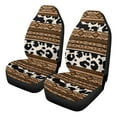 thumbnail image 4 of Garronmavis Aztec Leopard 2 Piece Fluffy Car Seat Covers Non-Slip Bucket Cushion Covers Elastic Seat Protectors for Men Women, 4 of 7