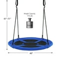 thumbnail image 2 of Gymax 40'' 770 lbs Flying Saucer Tree Swing Kids Gift w/ 2 Tree Hanging Straps Blue, 2 of 10