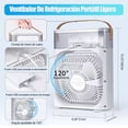thumbnail image 4 of Ventilador Humificador DOSYU aire acondicionado portátil con LED negro, 4 of 5