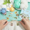 thumbnail image 3 of 24 Pcs Potted Plant with Cat Stitch Markers Enamel Crochet Stitch Marker Charms Removable Leverback Hook Locking Stitch Marker for Knitting Weaving Sewing Jewelry Making, 3 of 6
