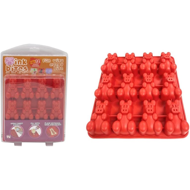 KOVOT Oink Bites Little Pigs in a Blanket Silicone Mold  Make 12 Piggy  Jello, Ice Cube, Candy Gummies, Chocolate, or Frank's in Blank's – KOVOT