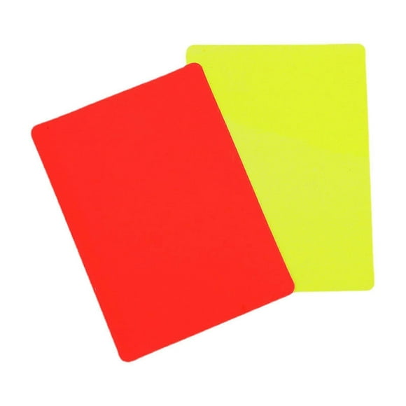 Referee Cards 2Pack Football Referee Card Set Multifunctional Red And Yellow Soccer Penalty Card Accessory Kit