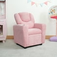 thumbnail image 6 of Suri Pink Kids Push Back Recliner Chair Footrest Cup Holder, 6 of 11