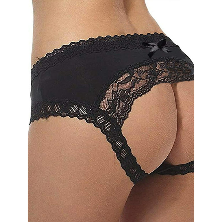 ZNU Women's Lace Open Panties Crotchless Underwear Lingerie G