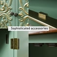 thumbnail image 6 of Ahokua 32" Vintage Green Sideboard Buffet Cabinet with Flower Carved Doors, Gold Resin Handles for Living Room, 6 of 8