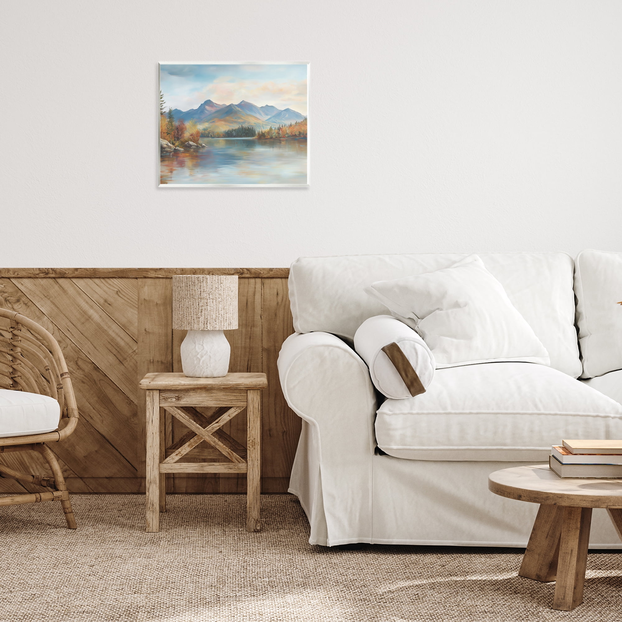 Stupell Industries Rustic Lake Landscape in Fall Wall Plaque Art, design by LSR Design Studio