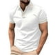 thumbnail image 1 of pstuiky Camisas de vestir de manga corta para hombre, Camisa de manga corta con cuello vuelto y botones versátiles de color liso para hombre camisas casuales para hombre m, 1 of 2