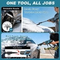 thumbnail image 5 of Cordless Pressure Washer, Gisam Portable Power Washer with 6-in-1 Adjustable Nozzle, 2x 4.0Battery ,Brushless Motor，Power Cleaner for Cars/Patios, 5 of 10