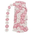 thumbnail image 1 of Flower Lace Trim, Daisy Style Wide Application Pink White Flower Daisy Lace Trim  For Dresses, 1 of 8
