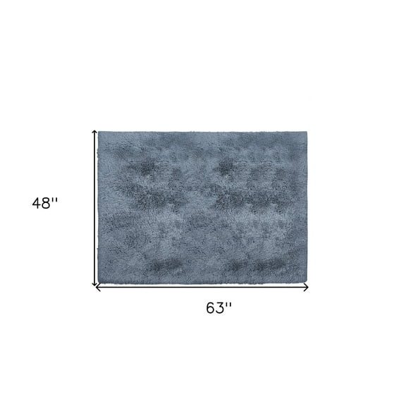 4â€™ x 5â€™ Gray Solid Modern Area Rug