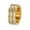 Gold, variant on Rotating Rings for Women 8mm Silver Gold Plated Cubic Zirconia Stainless Steel Finger Personalized Statement Elegant Dainty Jewelry Gold Size 9