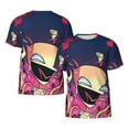 thumbnail image 7 of Invader Zim Gir T-Shirt for Men Novelty 3D Pritneted Casual Short Sleeve Tees Shirt Summer Street T Shirt Top, 7 of 7