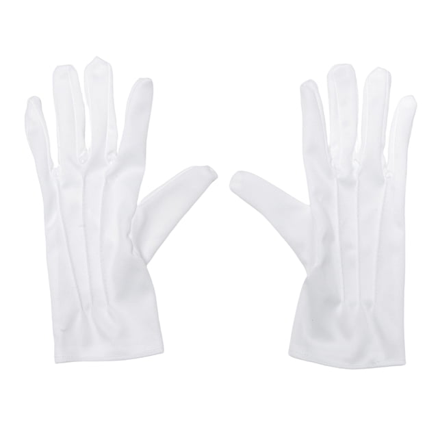 Gants d'Étiquette Formels pour Hommes, Gants Blancs de Magicien, Gants de Garde de Réception