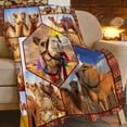 thumbnail image 2 of Camel Blanket Cute Funny African Camel Throw Blanket Ultra Cozy Super Soft Fleece Desert Animal Camel Stuff Gift Decor Fuzzy Plush Bedding Blankets for Kids Teens Adults Girls Boys Women Men 80"x60", 2 of 6