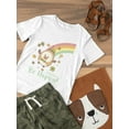 thumbnail image 3 of Be Happy! Almondog T-Shirt Toddler -Electural Designs,  5 Toddler, 3 of 4