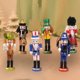 thumbnail image 1 of 6 piezas de adornos de Cascanueces de madera de 5 pulgadas, figuras decorativas, Cascanueces decorativo para estantes, decoración del hogar de Baoblaze Figura Cascanueces, 1 of 8