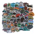 thumbnail image 1 of 50pcs Camping Landscape Sticker Outdoor Adventure Suitcase Laptop, 1 of 5