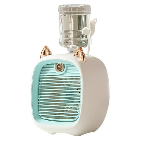 

LYTiang Portable Air Conditioner Fan Rechargeable Mini Desktop Air Cooler With 3 Speed Adjustable Air Speed And Humidifier Function Air Conditioner Fan For Small Portable Battery Fan