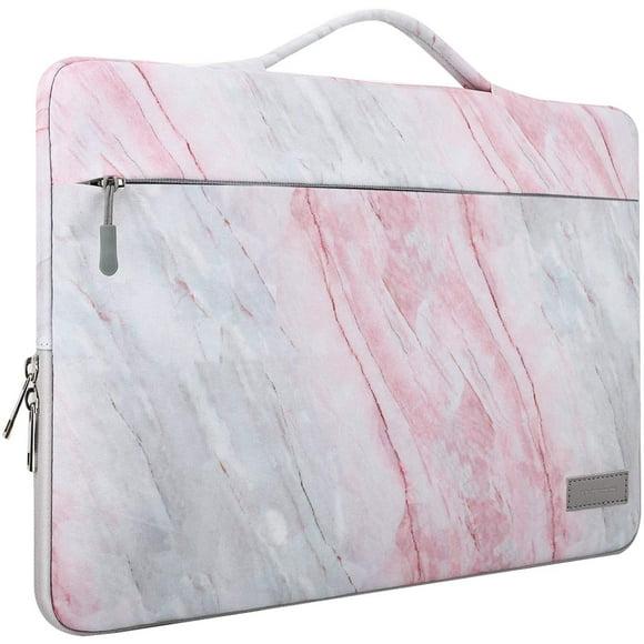 15.6 Inch Laptop Sleeve Case Fits 2019 MacBook Pro 16 inch, MacBook Pro 15.4", Surface Book 15 inch, Ultrabook Notebook Carrying Bag for 15.6" Dell HP Acer Chromebook, Pink Gray Marble