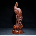 thumbnail image 4 of chinese wood carving wooden carved crane statues indoor home decor Heron sculpture Figurines figurines for interior Decoration, 4 of 4