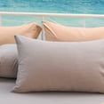 thumbnail image 4 of 1 Pair Solid Color Throw Pillow Case Dust-proof Cotton Hidden Zipper Throw Pillow Cover for Car, 4 of 8