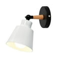 thumbnail image 2 of Fufafayo under $5 Wall Mounted Bedside Lamp, Iron Art Plain Wall Sconce, E27 Bulb Base Wall Light, Modern Wall Lamp for Bedroom Aisle Study Corridor, 2 of 8