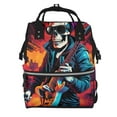 thumbnail image 1 of Easygdp Rock Skull Singer para Bolsa de Bebé de Gran Capacidad con Múltiples Bolsillos, Bolsa de Pañales para Padres, Bolsa de Viaje Organizada y Elegante, 1 of 6