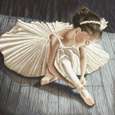 UPC: 4840746068225 | Counted Cross Stitch Kit Little Ballerina Girl L8037