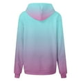thumbnail image 7 of Tiweut Casual Hoodies for Girls Cute Teen Preppy Hooded Sweatshirt Oversized Long Sleeve Shirts Gradient Color Clothes Tops 10-11 Y, 7 of 7