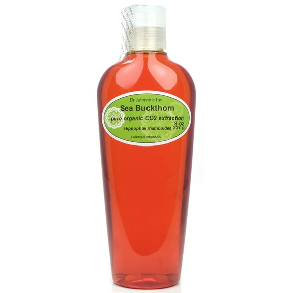 Dr. Adorable - 100% Pure Sea Buckthorn Oil - Organic CO2 Extracted Moisturizing Oil For Face Skin Hair Anti Aging - 8 oz
