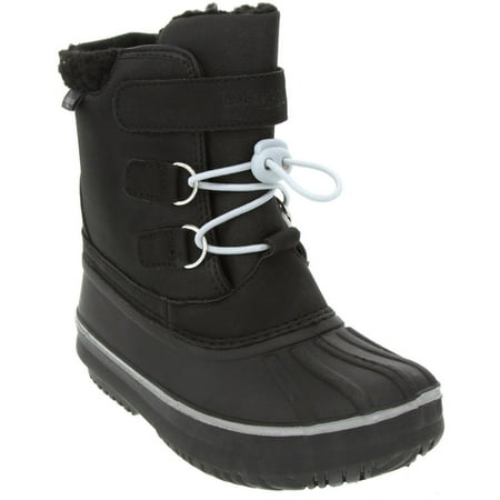 London Fog Boy's Totty Velcro & Lace, Ankle High Non-Slip Snow (Best Boots In London)