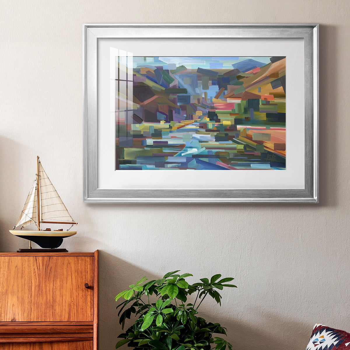 Pieces of Yakima Canyon Premium Framed Print - Ready to Hang