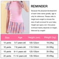 thumbnail image 3 of Traje de baño rosa para niñas Traje de baño dividido deportivo colorido Conjunto de natación de manga corta, 3 of 7