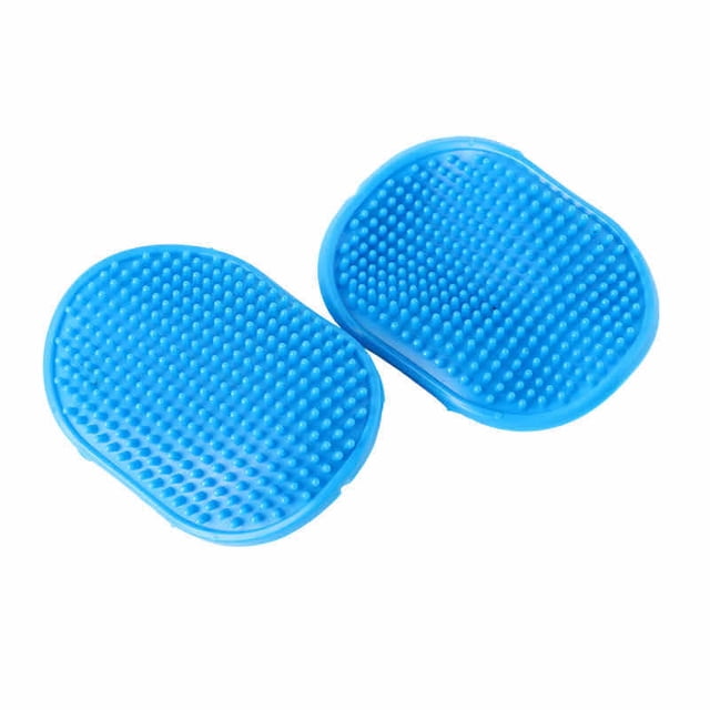 Paquete de 2 cepillos de aseo para perros, cepillo de baño premium para mascotas, peine de goma de masaje relajante, mango de anillo ajustable, adecuado para mascotas de pelo largo y corto. brillar Hogar