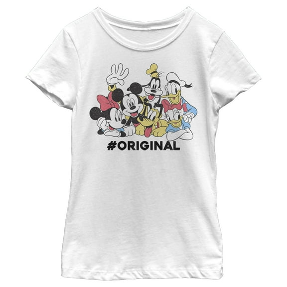 Girl's Mickey & Friends Mickey & Friends #Original  Graphic Tee White X Small