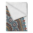 thumbnail image 2 of Mandala Soft Flannel Fleece Throw Blanket, Vintage Moroccan Hidden Mean Diagram Nature Harmony Form, Cozy Plush for Indoor and Outdoor Use, 50" x 70", Multicolor, by Ambesonne, 2 of 5