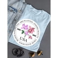 thumbnail image 3 of Inspire Beauty Usa T-Shirt Women -Smartprints Designs, Female x-Large, 3 of 4