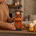 thumbnail image 5 of Halloween Witch Figurine, Vintage Wooden Witch Decor, Halloween Decorations Indoor, Rustic Farmhouse Mantel Decor for Bookshelf Tray Fall Retro Statues Gifts, 5 of 6