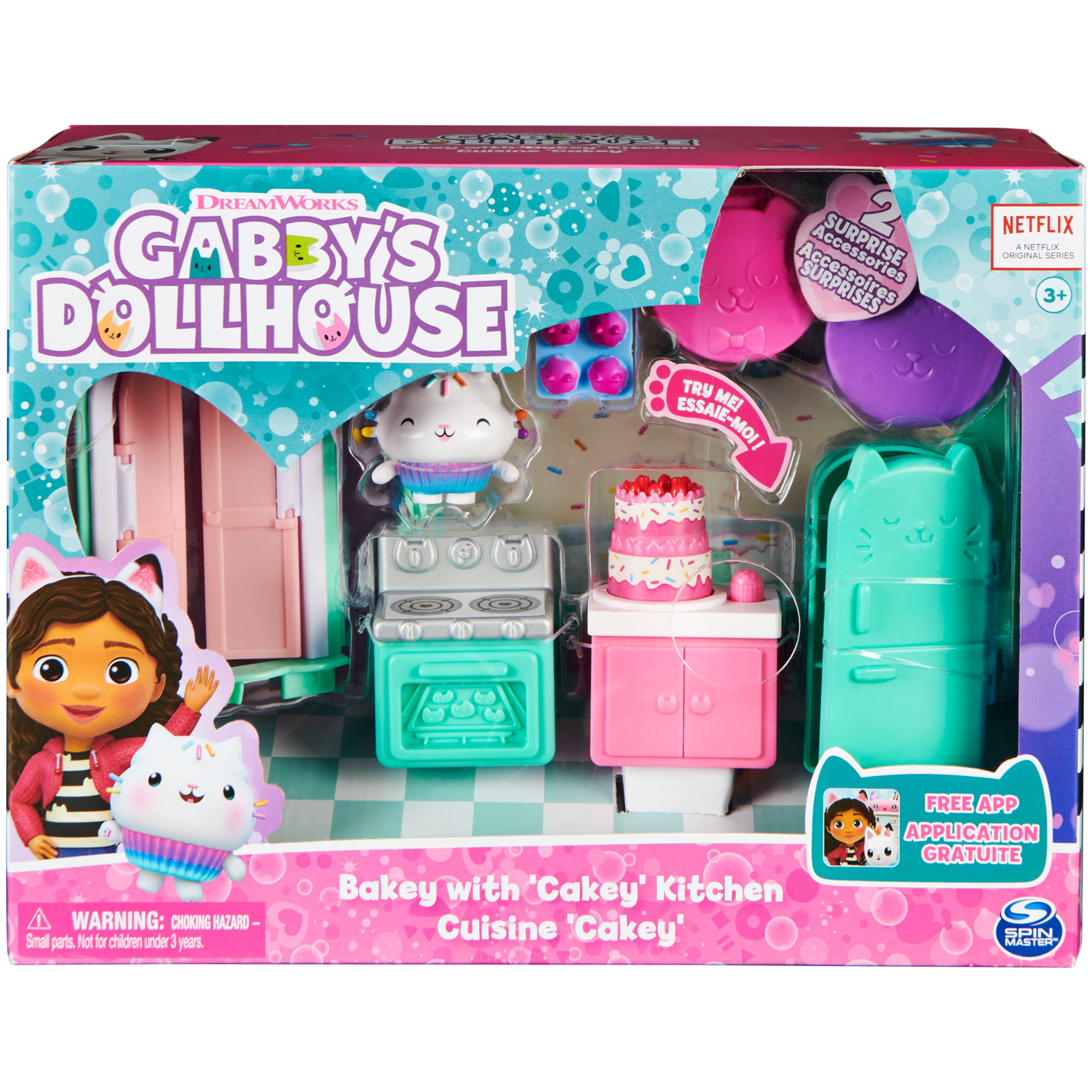 Gabby's Dollhouse - Kit de jeu Baking with Cakey Cuisine avec