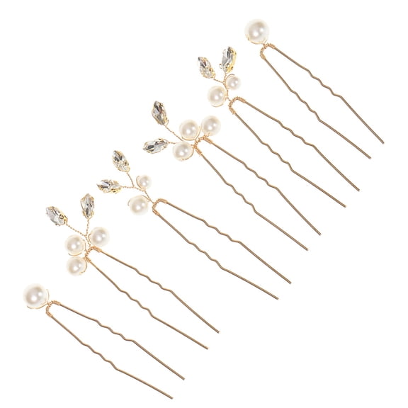 UPOUART 6Pcs Golden Hair Pins for Wedding Bridal Hair Styling Aid Women