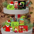thumbnail image 6 of Christmas Tiered Tray Decorations - 6pcs Wooden Signs Table Centerpieces for Holiday Indoor Home Table Top Decorations, 6 of 6