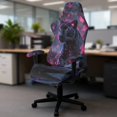 thumbnail image 5 of Whosucclay Black Leopard Butterfly Print Stretchable Gaming Chair Cover, Machine Washable, Anti-Scratch Slipcover with Armrest Protection, Cat Scratch Proof for Office and Computer Chairs, 5 of 8