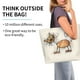 thumbnail image 2 of Balery Brown Cat Cartoon Bolsa Tote Estilo Estético con Cremalleras, Bolsa de Hombro, Bolsa de Compras Grande y Plegable, 2 of 8