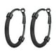 thumbnail image 1 of Pendientes de aro negros PROSTEEL para mujer 40 mm, 1 of 7