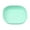 Green #3, variant on Shallow Whisker Fatigue Cat Bowl | Wide Pet Food Tray for Kittens & Short-Legged Cats | 14.5x14.5x3.3cm Plastic Dish | Blue/Green/Yellow | 1PC