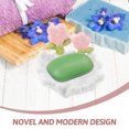 thumbnail image 3 of GOOHOCHY Ceramic Dish With Double Floral Design Self Draining Holder For Bathroom Laundry Easy To Clean, 3 of 8
