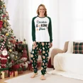 thumbnail image 3 of PatPat Christmas Pajamas Family Matching 2 Piece Holiday Couple Pjs Sets for Women Raglan Sleeves Gingerbread House Pattern Sleepwear with Socks, Green, XXL, 3 of 12