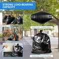 thumbnail image 4 of Treamon 33 Gallon Trash Bags (100 Count), Black Garbage Bags 30-33 Gallon, Heavy Duty Garbage Can Liners Outdoor Indoor with Tying Ropes, 4 of 6