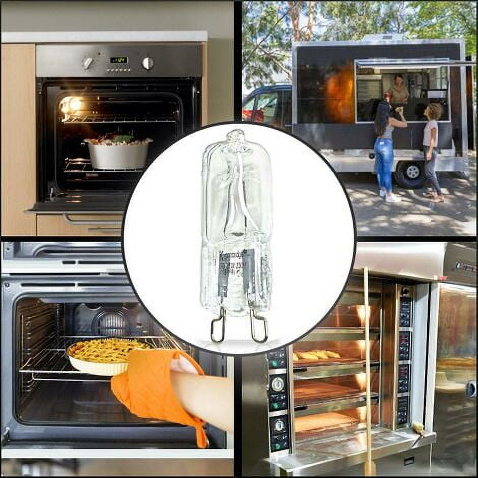 High Temperature Resistant G9 Halogen Oven Light Bulb 40W for Microwaves and Ovens