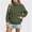 Army Green, variant on Womens Hooded Rain Jacket Lined Hiking Climbing Waterproof Zip Up Fall Drawstring Lightweight Raincoat for Women